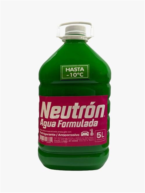 Bidón de 5 litros de anticongelante Neutrón verde hasta -10 grados