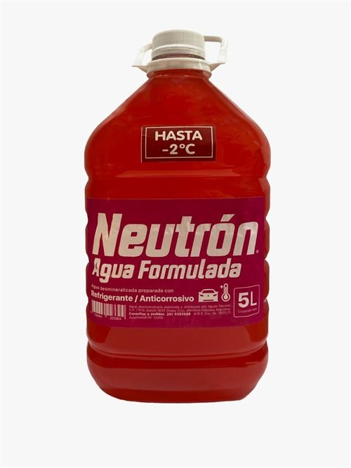 Bidón de 5 litros de anticongelante Neutrón rojo hasta -2 grados