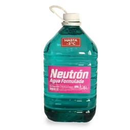 Bidón PET de 5 litros de anticongelante verde inorgánico hasta menos 2 grados
