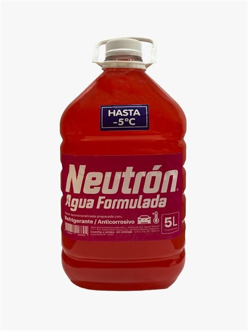 Bidón de 5 litros de anticongelante Neutrón rojo hasta -5 grados