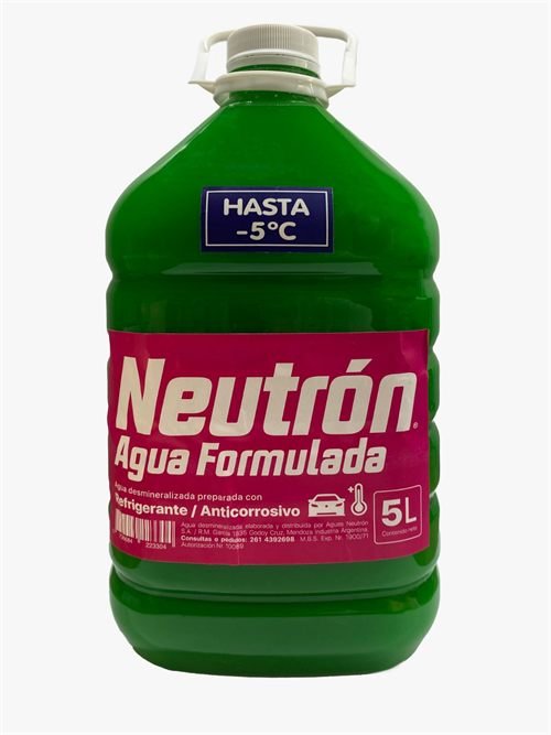 Bidón de 5 litros de anticongelante Neutrón verde hasta -5 grados