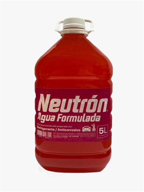 Bidón de 5 litros de agua formulada Neutrón roja